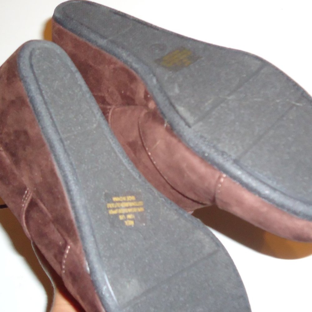 Dark Brown Vegan  Suede Lace Up Botties NEW - Picture 6 of 12